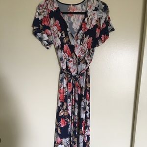 Vici floral wrap dress